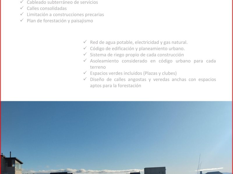 DUEÑO VENDE TERRENO FRENTE AL LAGO B° RESIDENCIAL - EL CALAFATE