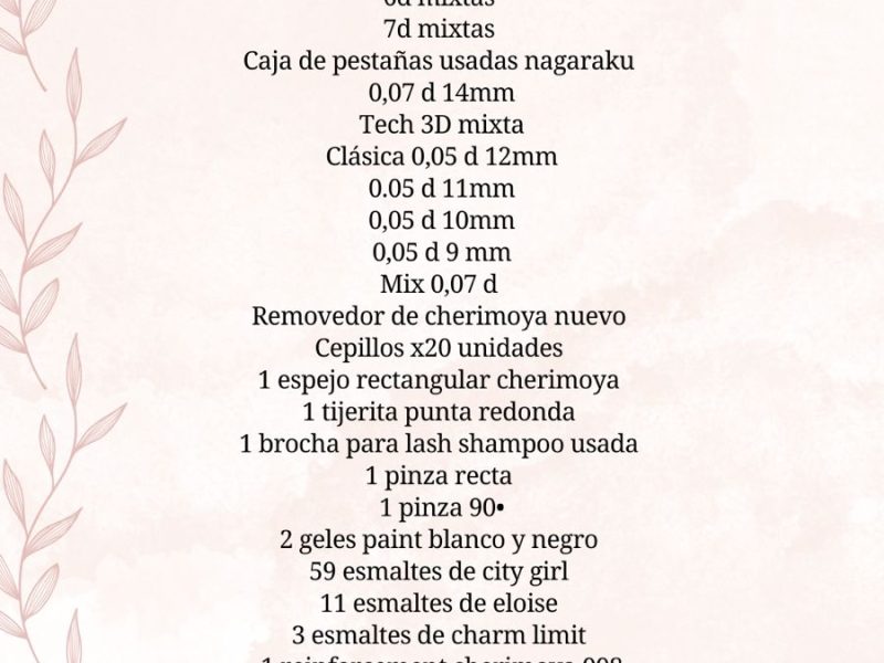 Venta de lote de estética