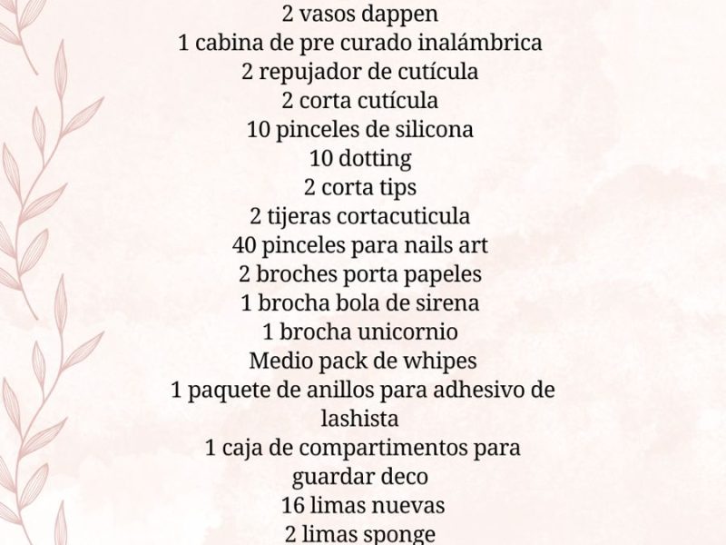 Venta de lote de estética